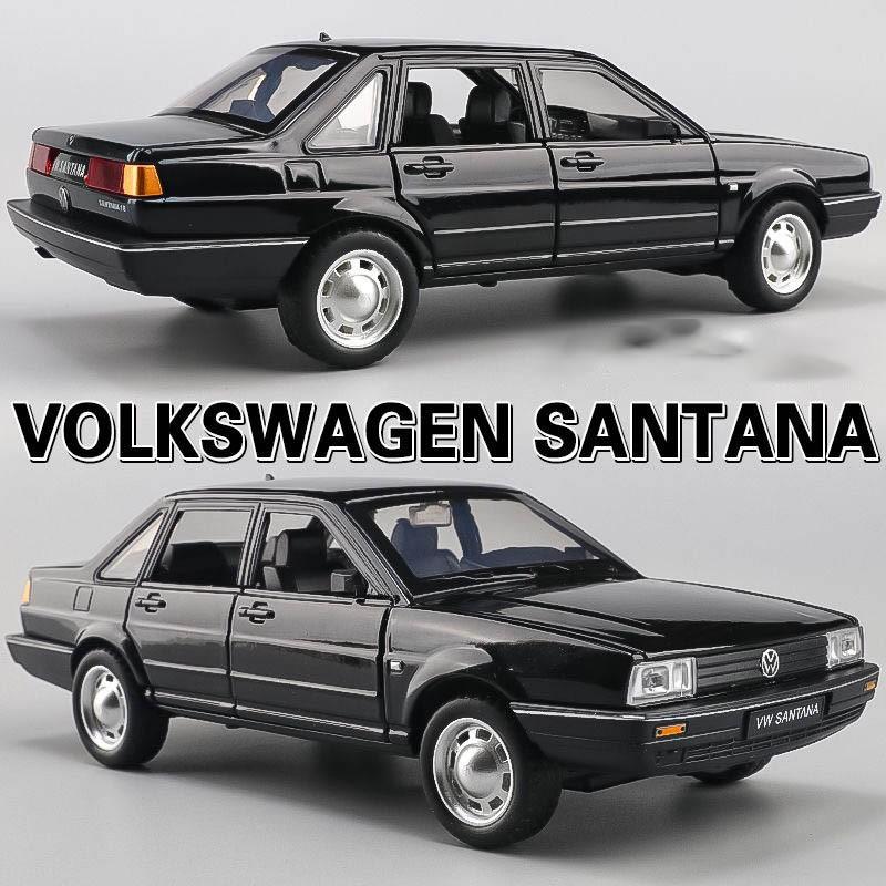 Volkswagen Santana 1:32 Classic Alloy Car Model Collectible Ornament, High-Quality Replica Vehicle Decorative Piece
