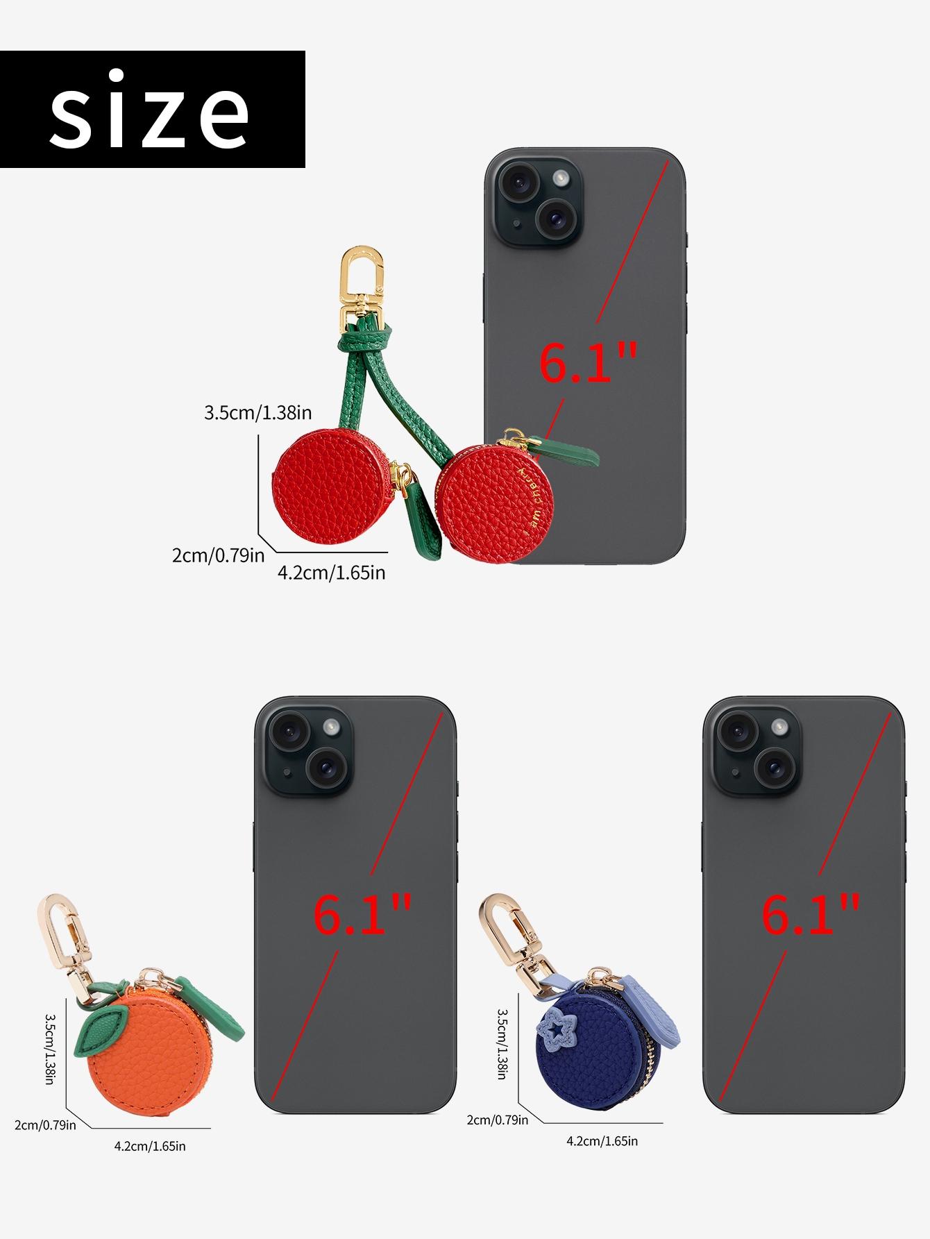 Cute Fruit Bag Charm, Adorable Keychain Accessory for Bags and Backpacks, Stylish Backpack Charm, Perfect Gift for Fruit Lovers, All Season Casual Style