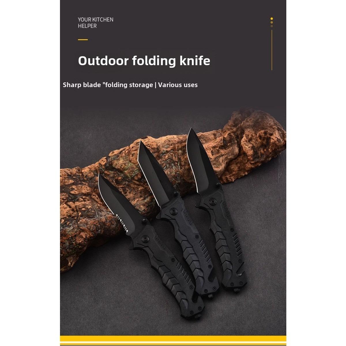 Stainless Steel Fruit knives - High Hardness Sharp Folding knives for Outdoor Use, Multi-Functional Self-Defense, Camping Gifts EDC