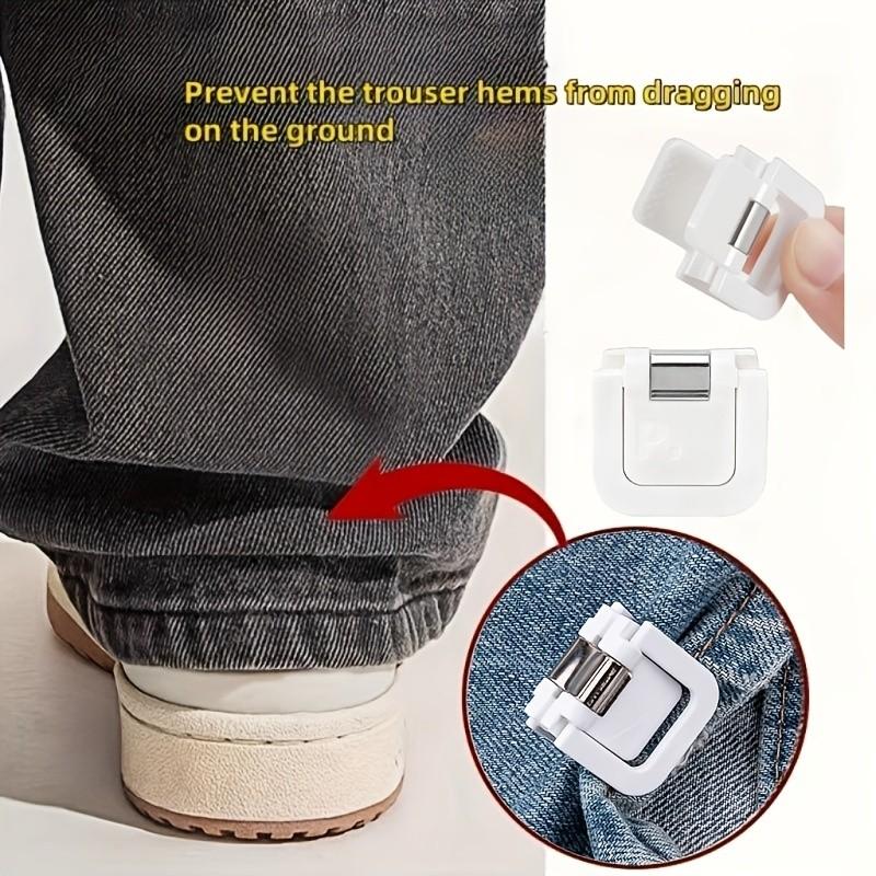 Adjustable Pants Hem Clips, Non-Slip Fabric Clips for Jeans and Formal Pants, Durable and Easy to Use, Perfect for Daily Wear and Sleeve Holders