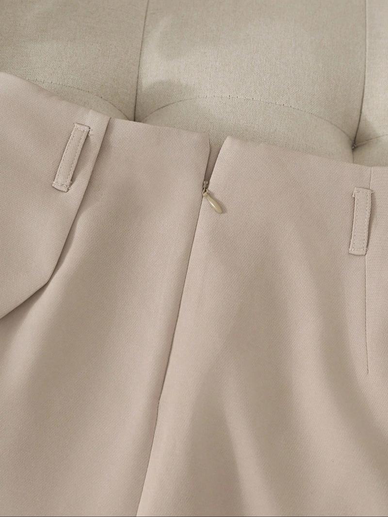 Women's Asymmetrical Hem Skirt Pants Set, Multifunctional One-Piece Shorts, Beltless Matching Skirt Pants 2 Piece Set