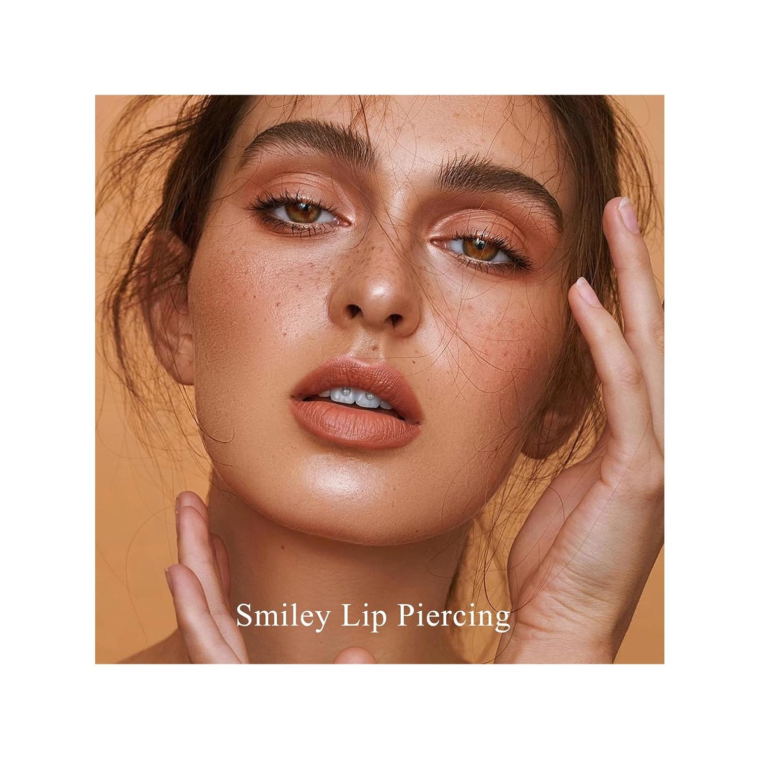 30Pcs 16G Septum Rings Stainless Steel Piercing Jewellery, Silver Horseshoe Nose Hoop Ring 10mm, Helix Daith Cartilage Earrings Smiley Jewellery for Men Women