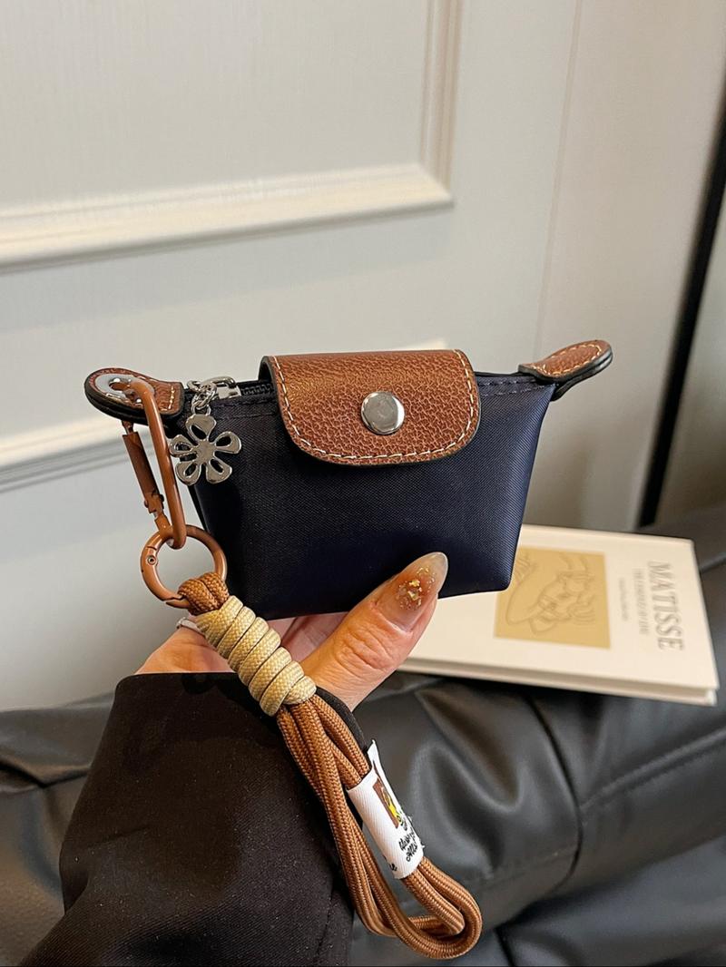 Women's Small Wallet with Detachable Nylon Wristband Coin Purse, Dual Pouch Wristlet, Zipper Closure, Decorative Bag, Christmas Gift for Young Girls, Gifts For Women