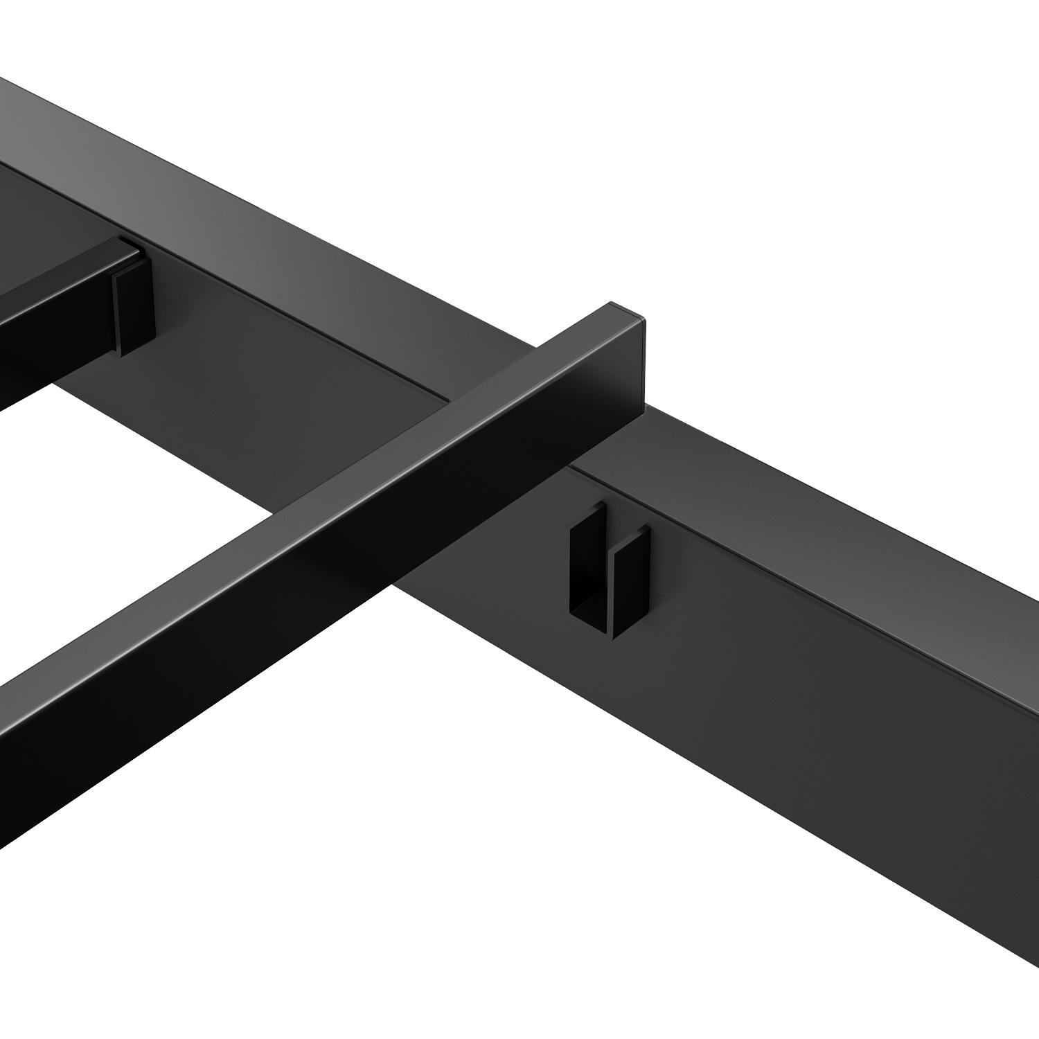 Aardhen Heavy Duty Metal Platform Bed Frame Victorian Style No Box Spring Needed Easy Assembly No Squeak Sturdy Durable Noise Free Vintage Aesthetic