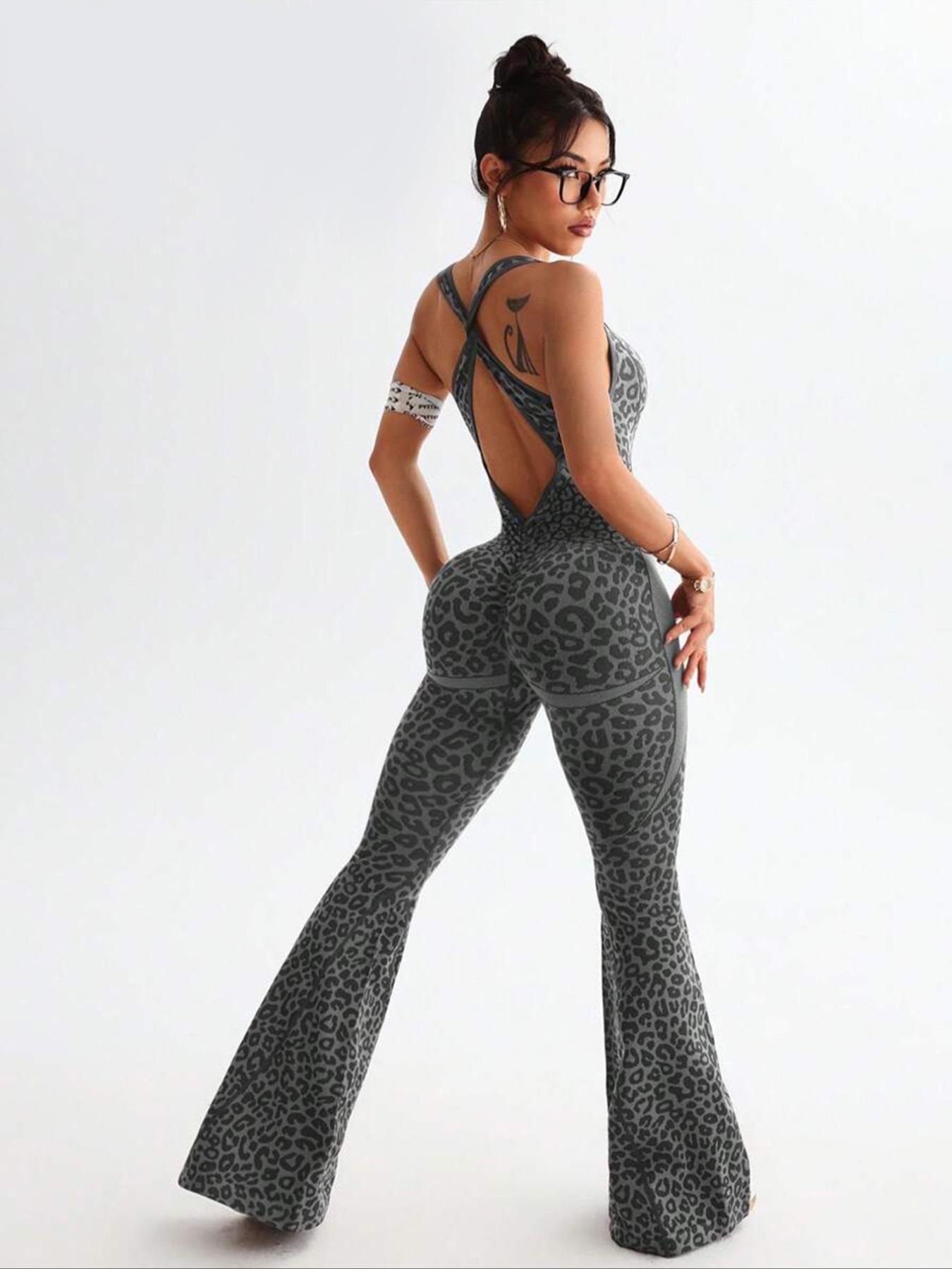 Women's High Waist Yoga Pants, Seamless Fashion Design, Back Cross Buckle, Tummy Control, Butt Lifting, Micro Flare Leggings Women's High Waist Yoga Pants, Seamless Fashion Design, Back Cross Buckle, Tummy Control, Butt Lifting, Micro Flare Leggings