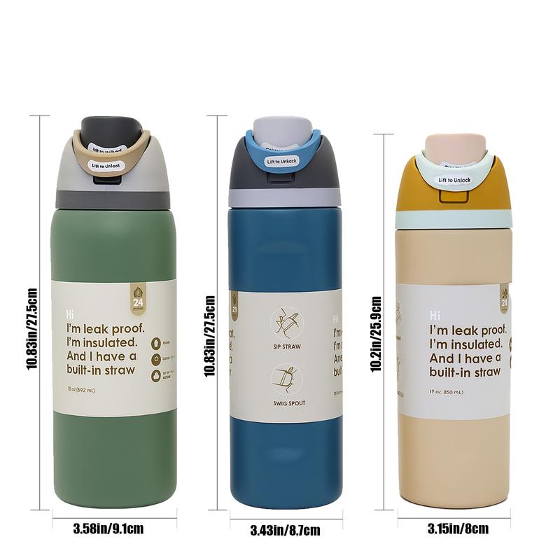 Stainless Steel Vacuum, 32 oz/24 oz/19 oz Insulated Thermal Cup in 8 Colors, Leak-Proof Non-Slip Travel Mug, Leakproof Tumbler for Home, Kitchen or Office, Also for Wedding Decorations, Party Favors and Room Decor