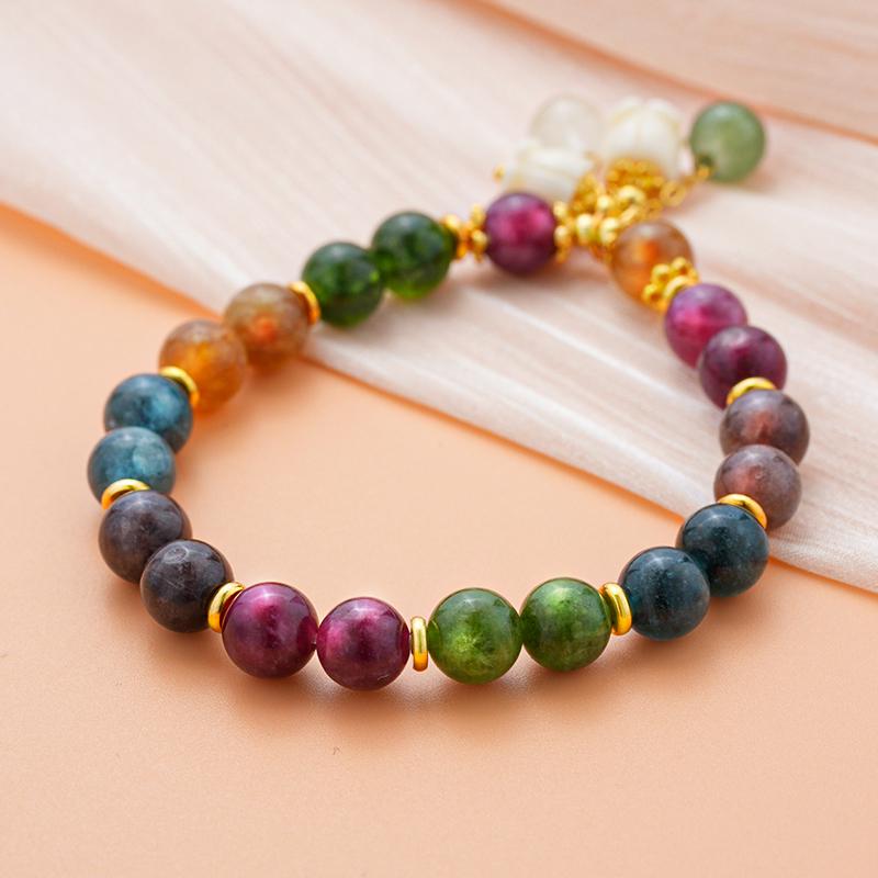 Natural Stone Bracelet | Lily of the Valley Pendant | Elegant Friendship and Engagement Gift