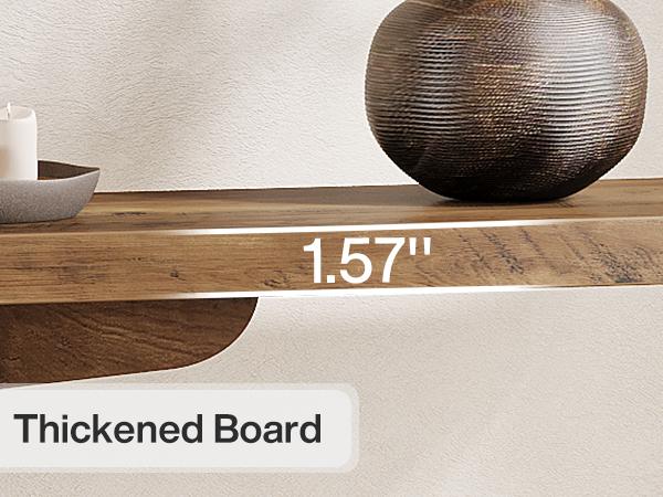 LITTLE TREE 43.3" Mid-Century Modern Console Table for Entryway, Wood C-Shaped Hallway Entry Accent Table for Living Room, Entrance, Foyer, Easy Assembly