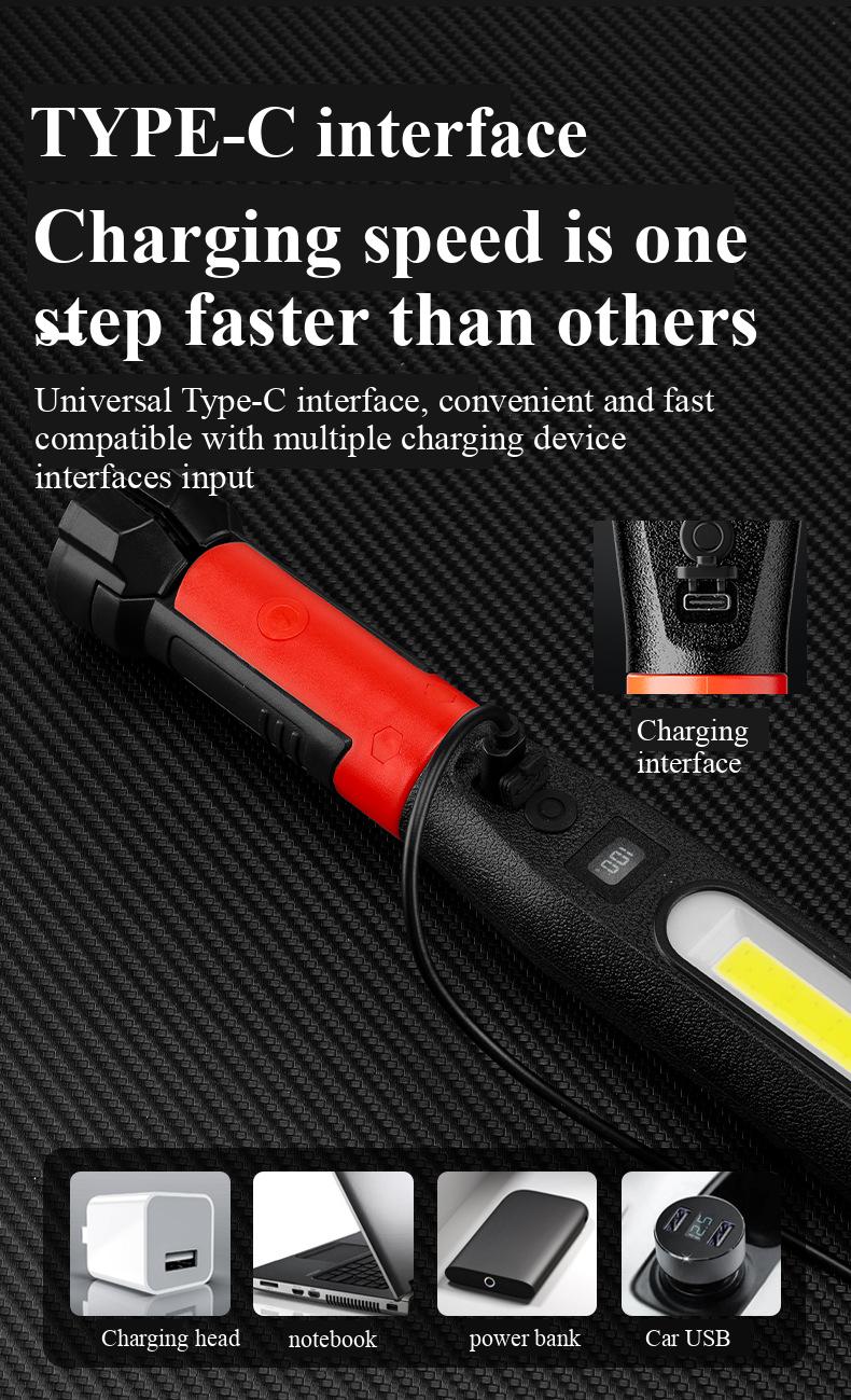 Under Hood Work Light Bar, 3000LM LED Magnetic Light Bar with Hooks, 5200mAh Cordless Rechargeable Hood Light, Single Pack, Ideal for Mechanic, Car Repair & Garage Use