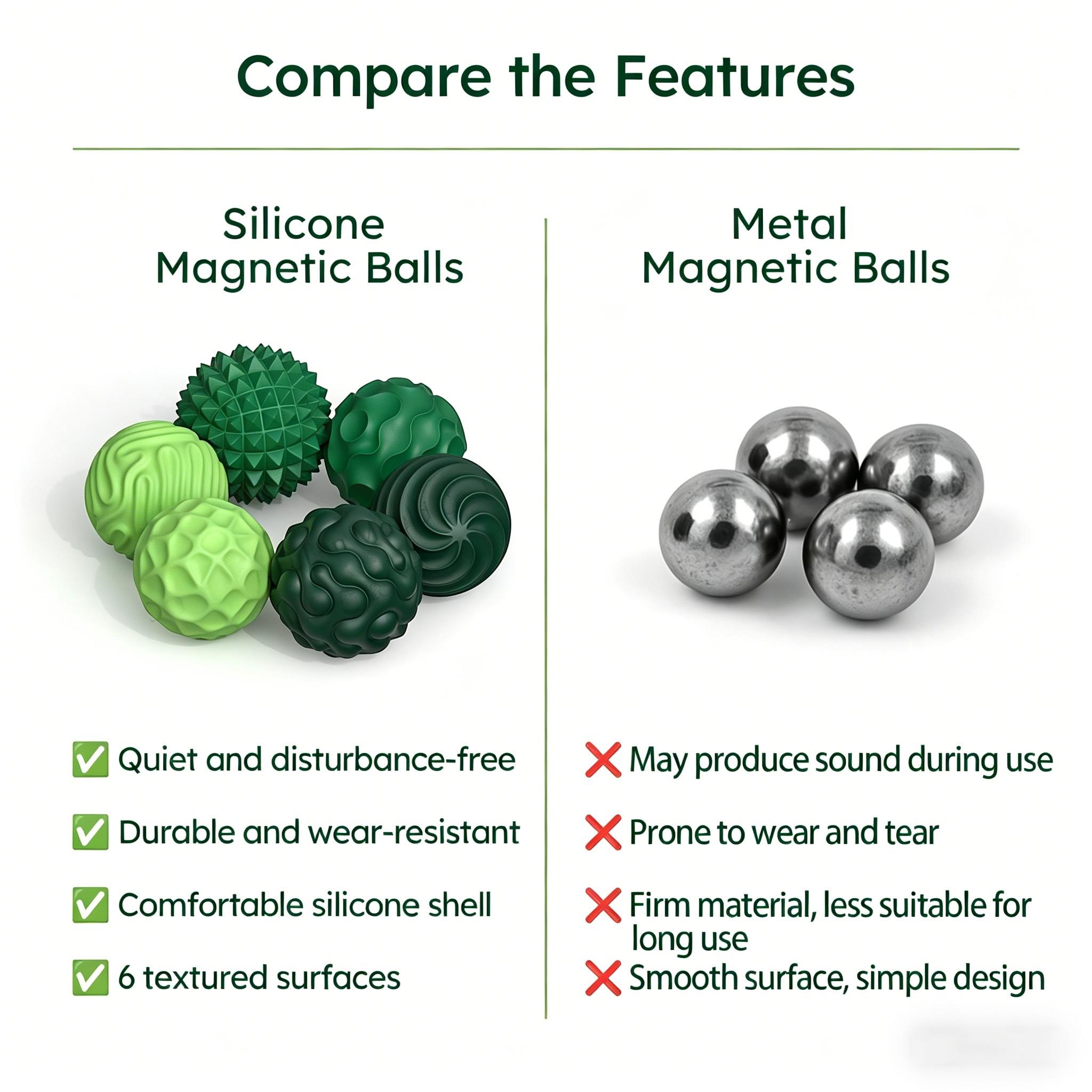 New Upgrade Magnetic Stress Relief Ball, Edc Anti-Anxiety Sensory Magnet Ball, Suitable for Adults, Children, Adhd Patients