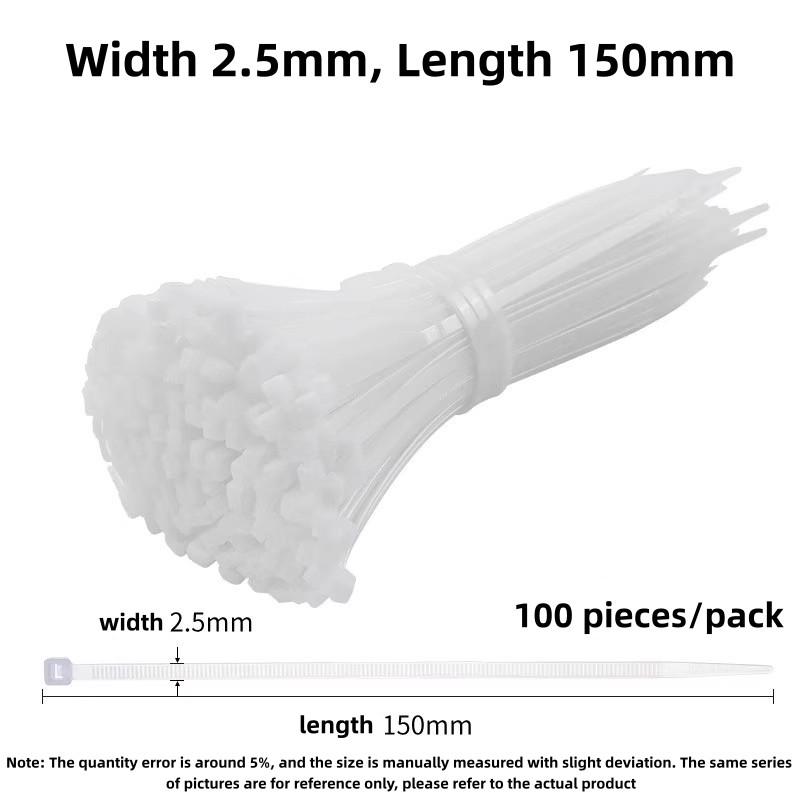 High-Strength Nylon Cable Ties, Plastic Tensioners for Bundling, Self-Locking & Straps, Fixing Buckles, Dog Ties