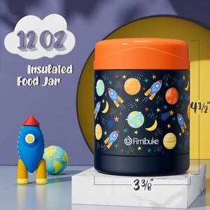 Fimibuke Bento Snack Lunch Box with 4 Compartments, Insulated Lunch Bag, Stainless Steel Vacuum Thermos Food Jar, Ice Pack, and Utensils Set – Ideal Back-to-School or Birthday Gift dealsforyoudays