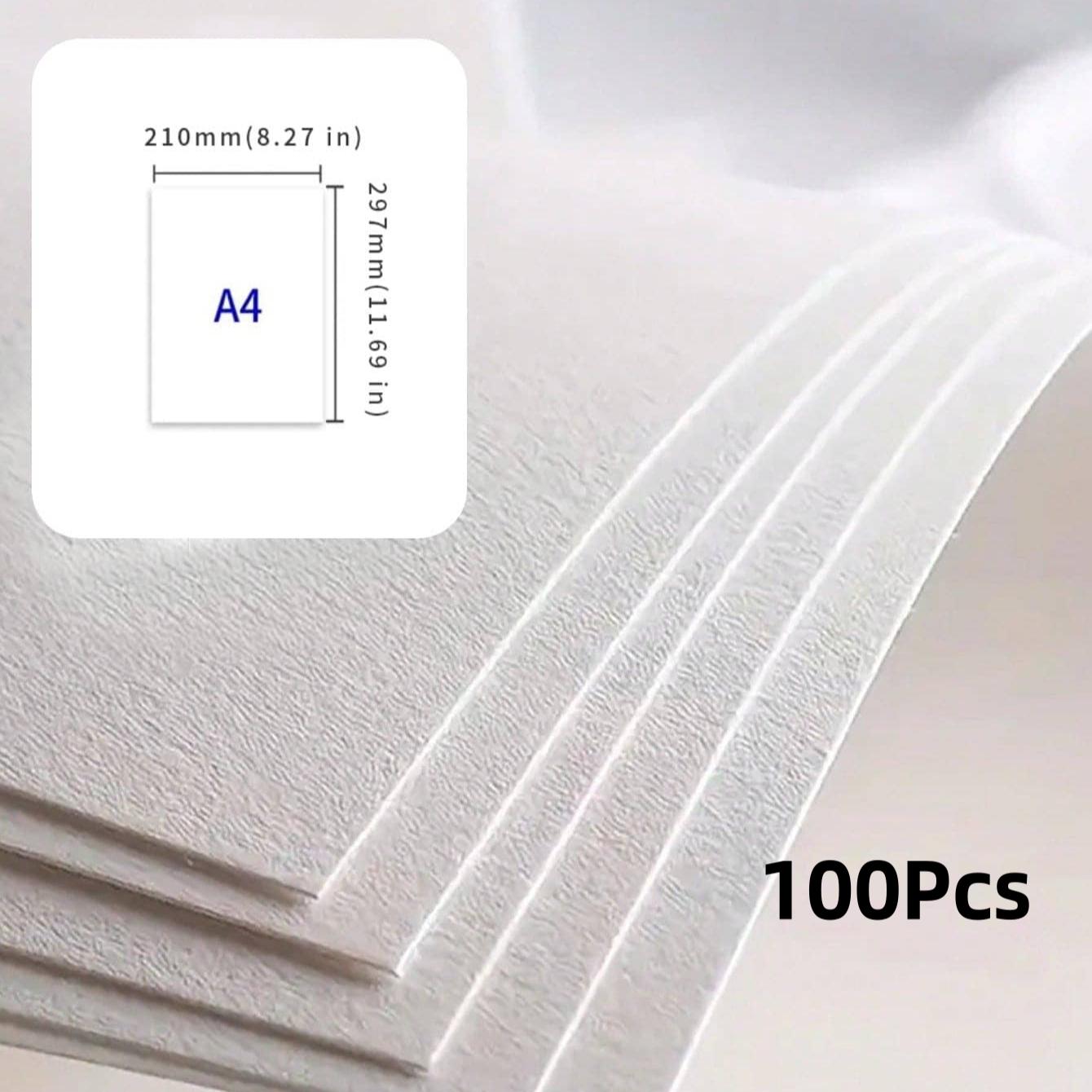 20/50/100 Sheets A4/a5 Watercolor Paper, Cotton Texture Blank Drawing Paper for Sketching, Ideal for DIY Crafts, School, Office, Art Supplies