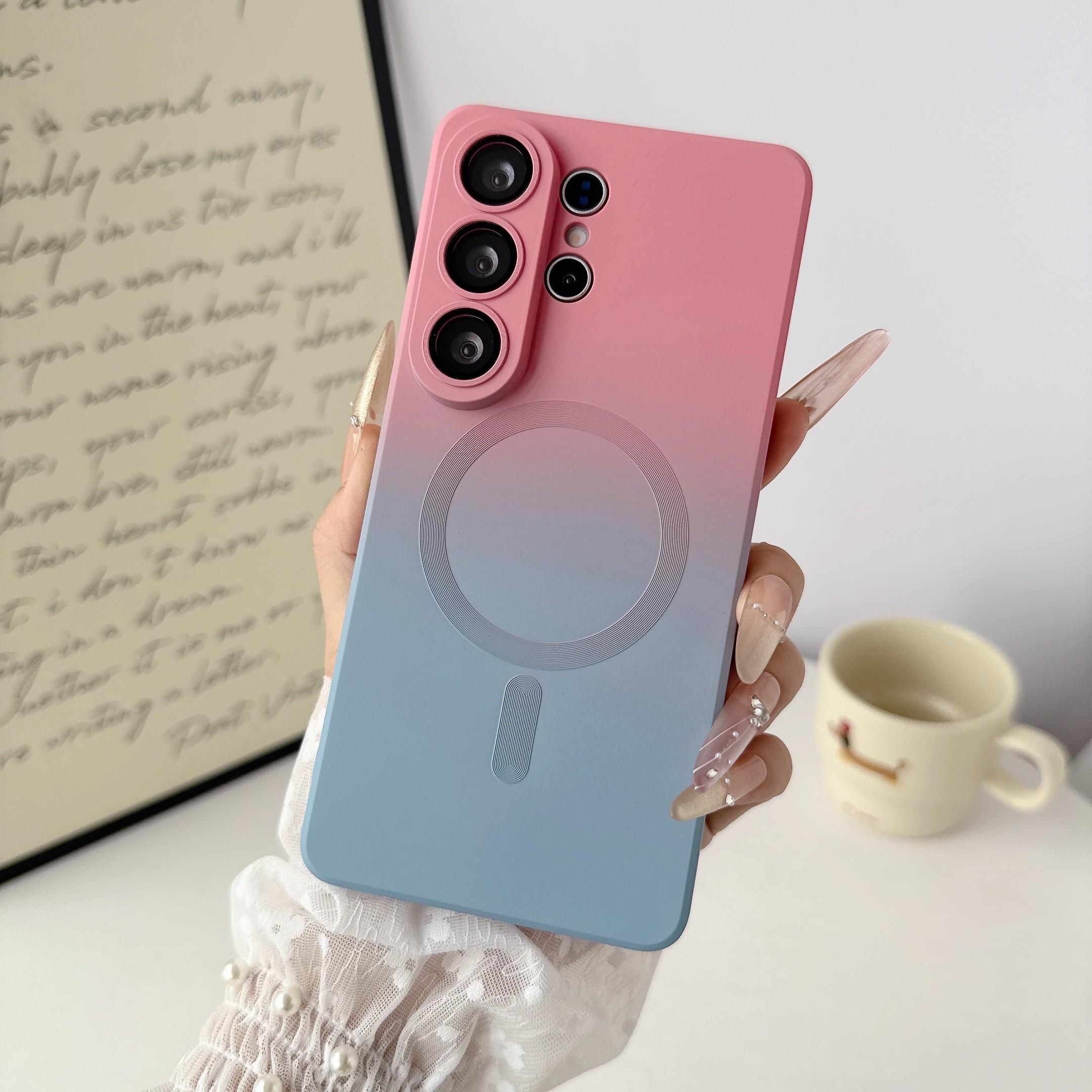 Gradient Liquid Phone Case for Samsung Galaxy S26/s25/s24, Shockproof Thin Protective Cover, Unisex Gift Idea