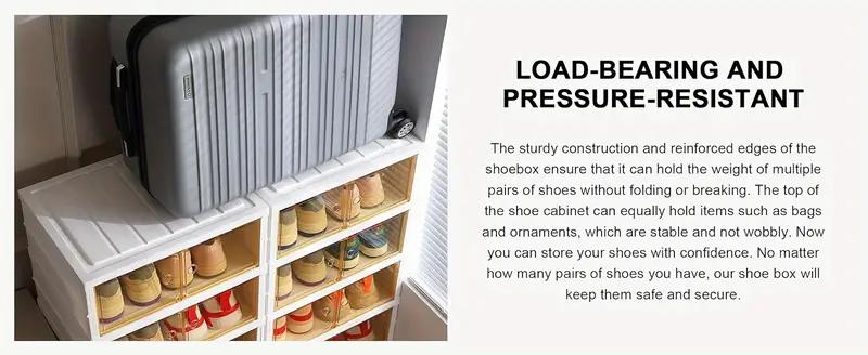 9 tier Ultimate Foldable Shoe Organizer – Fits 18 Pairs Space-Saving Stackable Cabinet Rack Clear Door Plastics Stackable 9 tier Ultimate Foldable Shoe Organizer – Fits 18 Pairs Space-Saving Stackable Cabinet Rack Clear Door Plastics Stackable