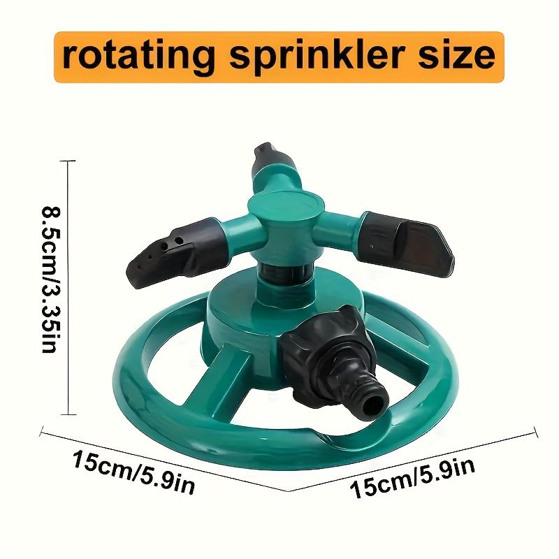 360 °   Garden Sprinkler System – Full Coverage Lawn Watering Sprinkler for Plants,Yard,Grass,Automatic Rotation,Water Saving,Easy Install,Efficient Irrigation Tool for Garden,Backyard,Outdoor Use,Durable,Stable Base Sprayer
