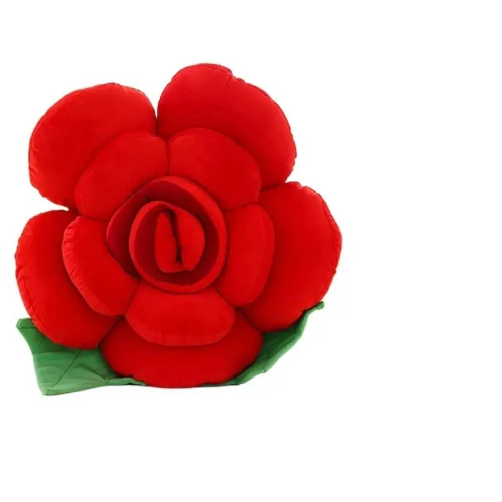 New Large Rose Shaped Pillow Simulated Plush Sofa Flower Cushion Colorful Car Interior Cushion Home Decor