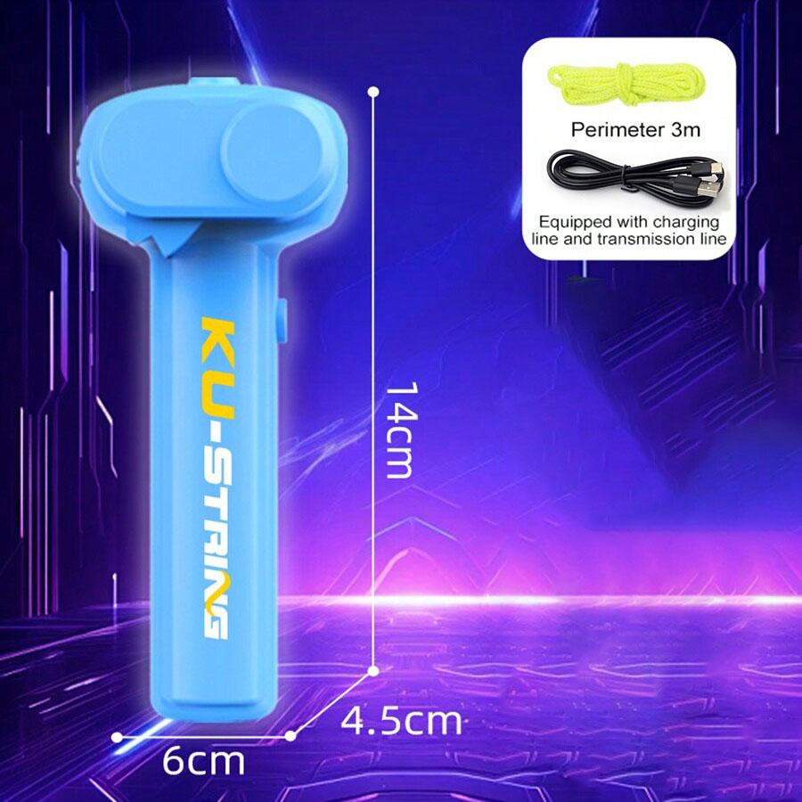 Launcher Loop Fidget Toy, Rope Launcher Zipstring Handheld, Adjustable Speed Luminous Rope Lasso, Kids & Adults Fun Game Squirt Toy