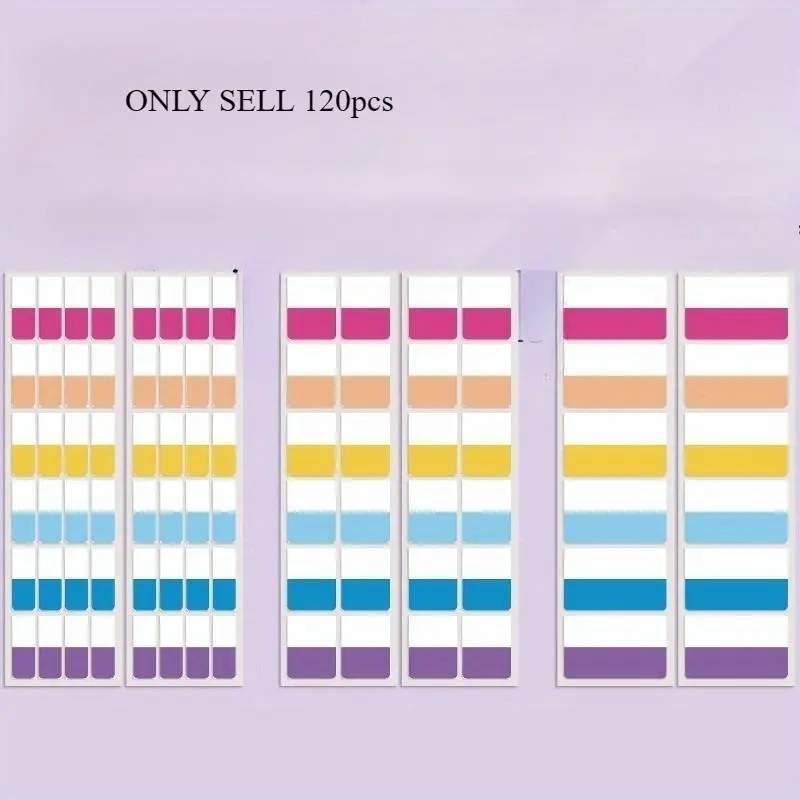120pcs multifunctional, writable plastic index tags, Index Dividers - reusable page markers and document file organizer for office management