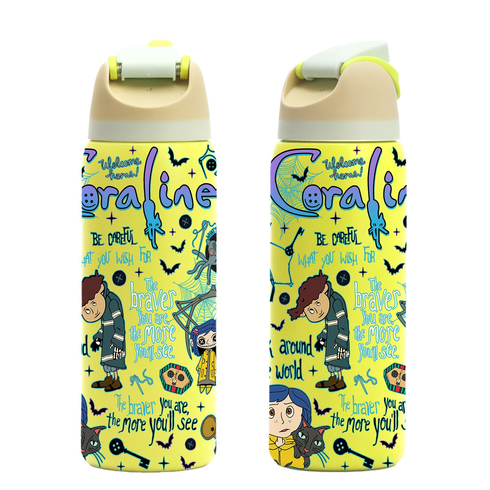 1 Pc 19/32oz insulated mug tumbler, Leakproof Insulated Tumbler, double wall leak-proof vacuum cup for hot cold drinks, thermal mug keeping warm 12 hour/ cold 24 h, graphic style, ideal gift for women men, perfect for travel office home