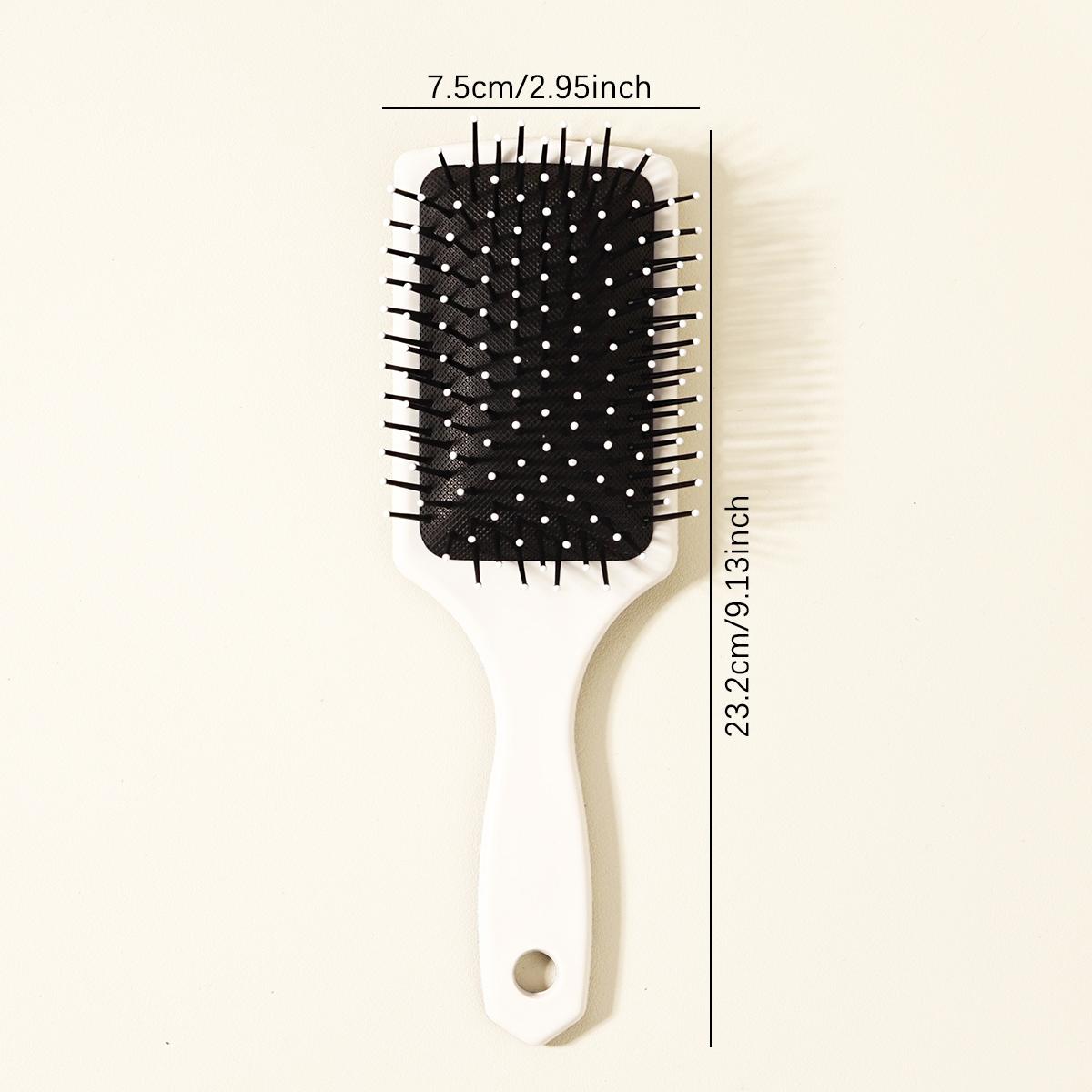Skull and Flower Pattern Paddle Comb, Massage Exfoliating Brush, Durable Abs Plastic Handle, Suitable for All Hairstyles