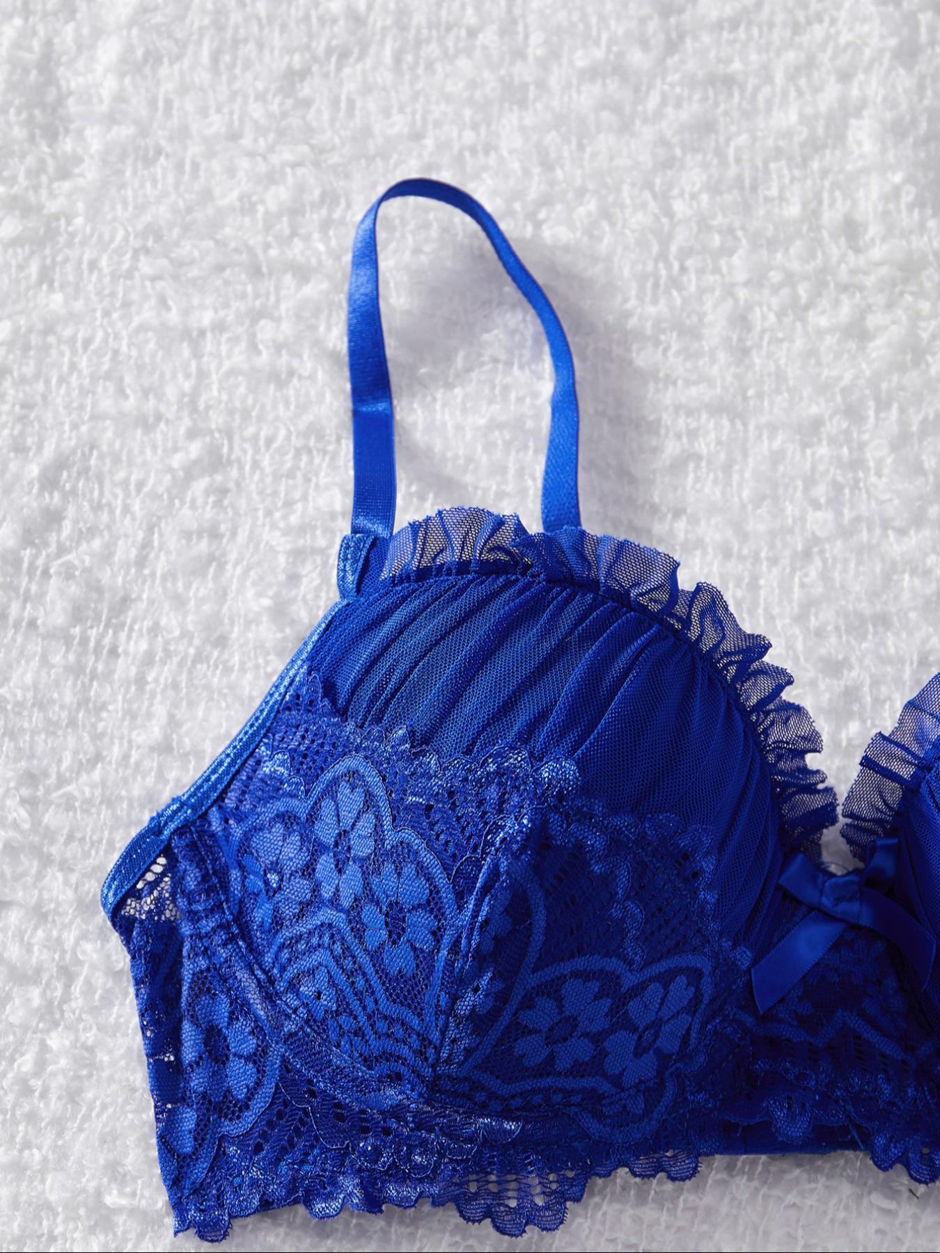 Women's Contrast Floral Lace Lingerie Five-piece Set , Sexy Romantic Teddy Lingerie Set, Women's Lingerie & Underwear for All Seasons