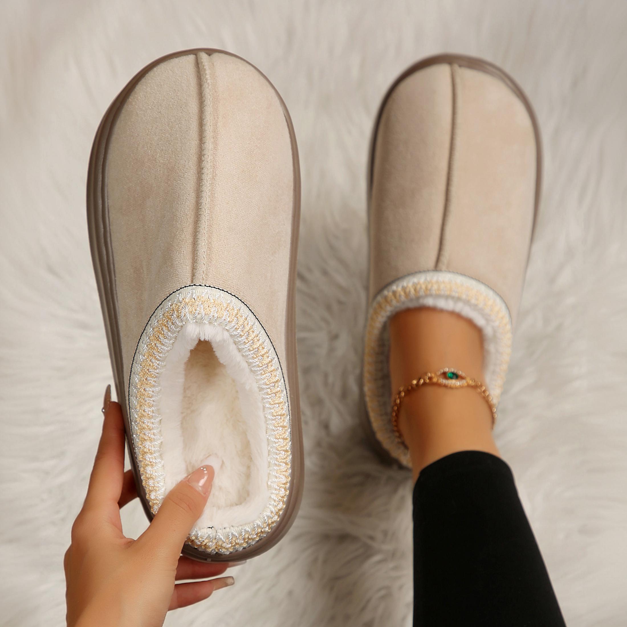 Women's Memory Foam Slippers - Cozy & Plush Lined With Thick Soles - Perfect For Fall/Winter Indoor Wear Springfresh