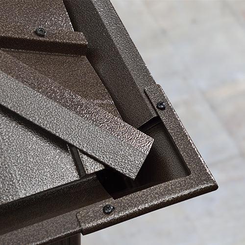 PURPLE LEAF 12' x 16' Outdoor Hardtop Gazebo For Garden | Double Roof Aluminum Frame | Bronze