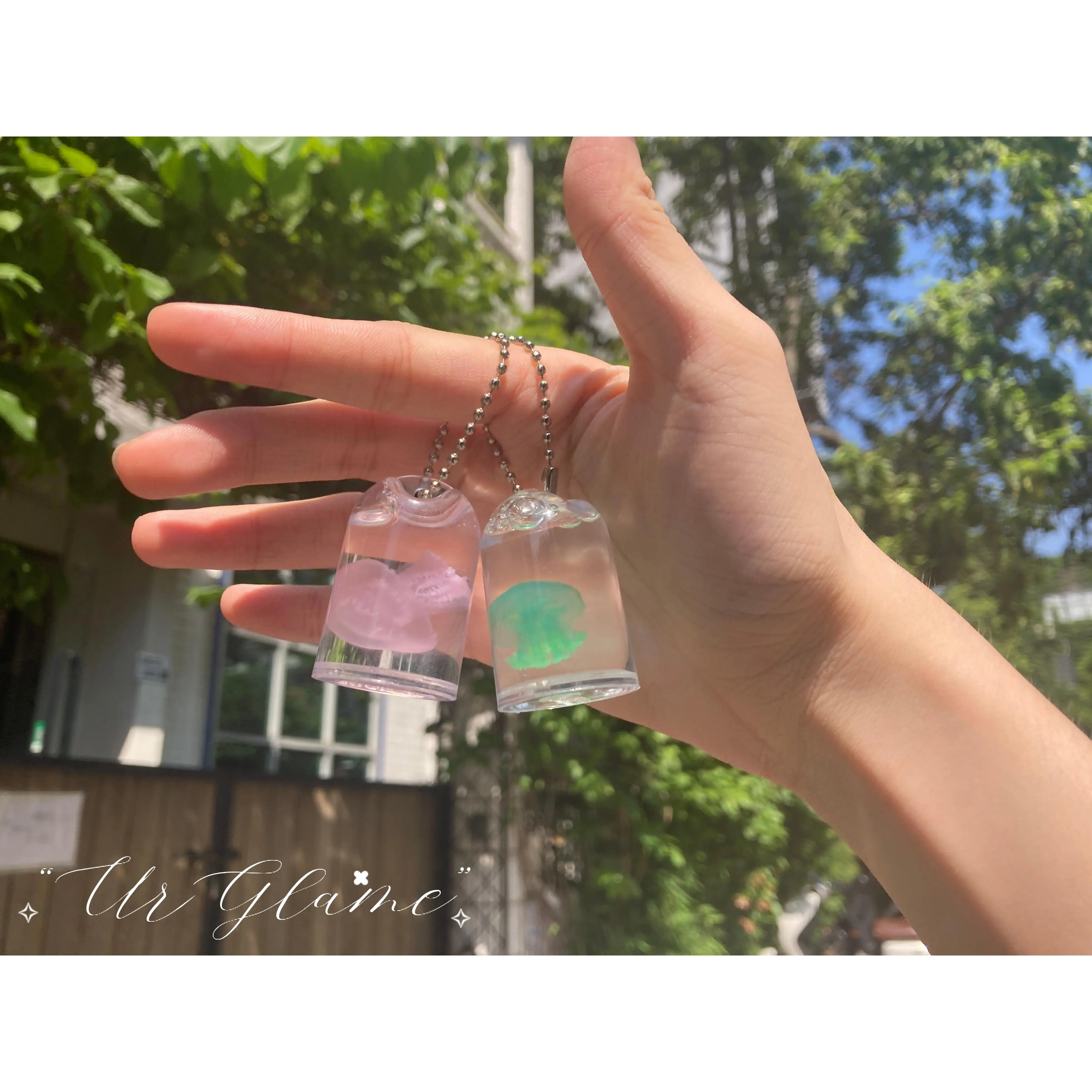 Kawaii Jelly Keychain,Stylish Keychain, Fashionable Keychain for Women & Men, Trendy All-match & Exquisite Keychain for Birthday Gift, Keychain Pendant,SummerVibe