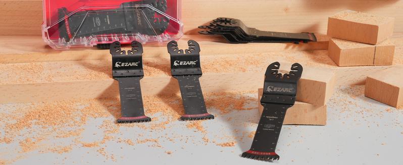 1-1/4" Extra Long Reach Curved Japanese Tooth Curved Arc Edge Oscillating Multi-Tool Blade 20 count for Clean Cuts in Wood and Plastic, FathersDayGift