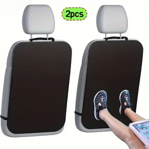 Car Back Seat Protector Set 2 Pack, Kick Mat Protection Cover, Wide Design, Effective Defense Against Dust Dirt Stains Scratches