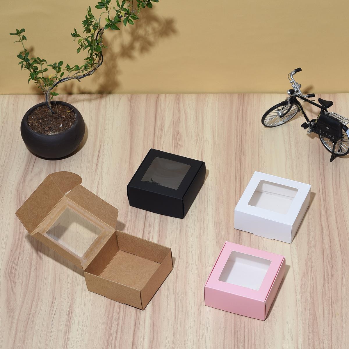 10pcs/20pcs/1pcs Kraft paper white card with window mini airplane box jewelry box candy box handmade soap box gift souvenir box,needoh,nutrition geeks,Birthday Gift Box, Boxes For Gifts