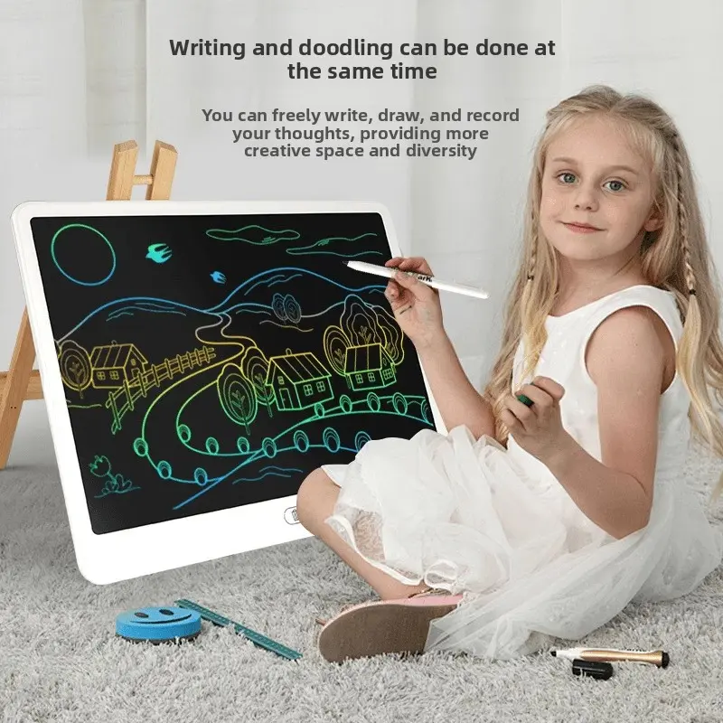 Hot-selling products: 16inch LCD writing board, children's drawing board, large-size drawing board, writing board, one-click clear function