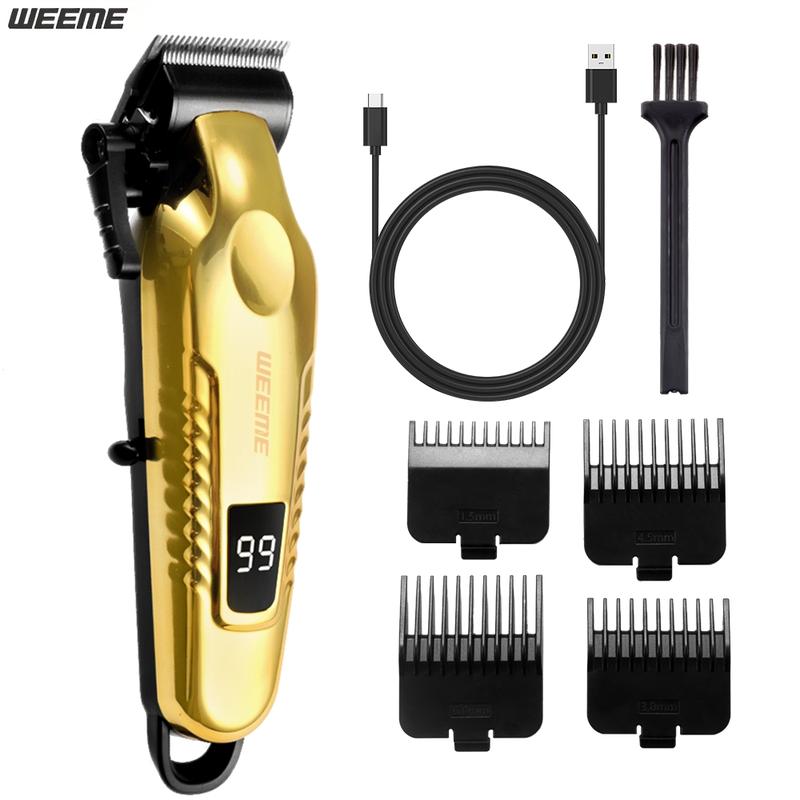 WEEME Men's Electric Shaver Set, Beard Hair Shaver, 2/3/4pcs Rechargeable Trimmer Kit, USB Charging, T-Head Design, Perfect Gift for Father Husband Boyfriend