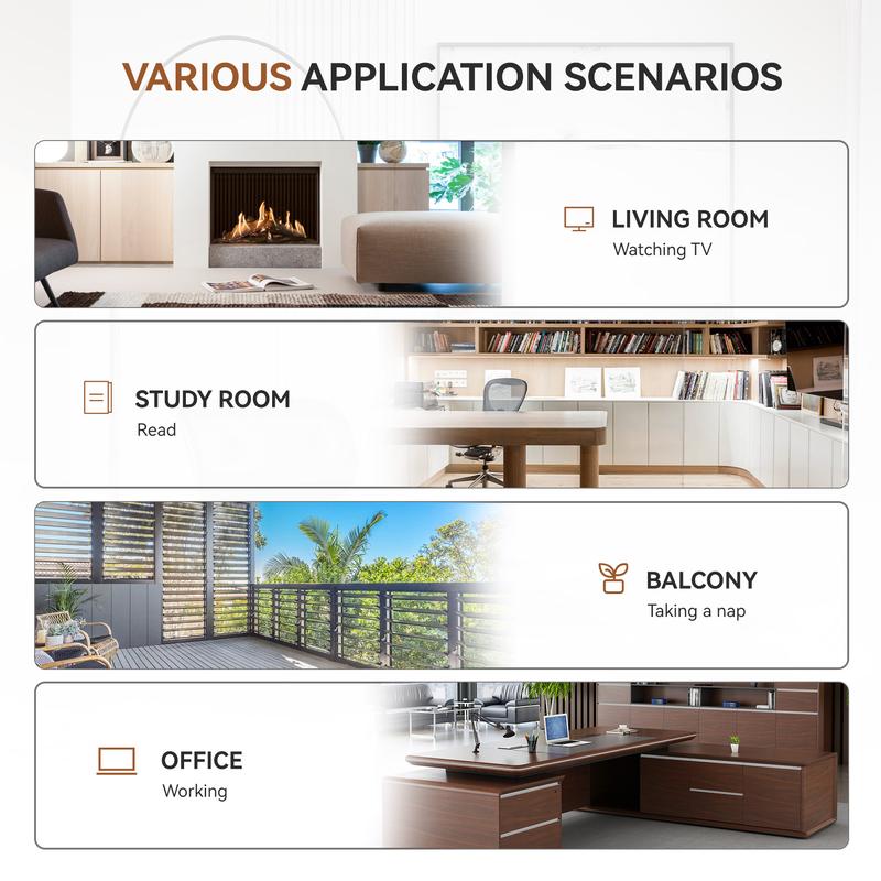 [Mid Century Accent Chair] Mid Century Recliner Chair with Ottoman - Wide Armrest, Heavy Duty Base Support - for Living Room Bedroom Office luxury seat minimalis