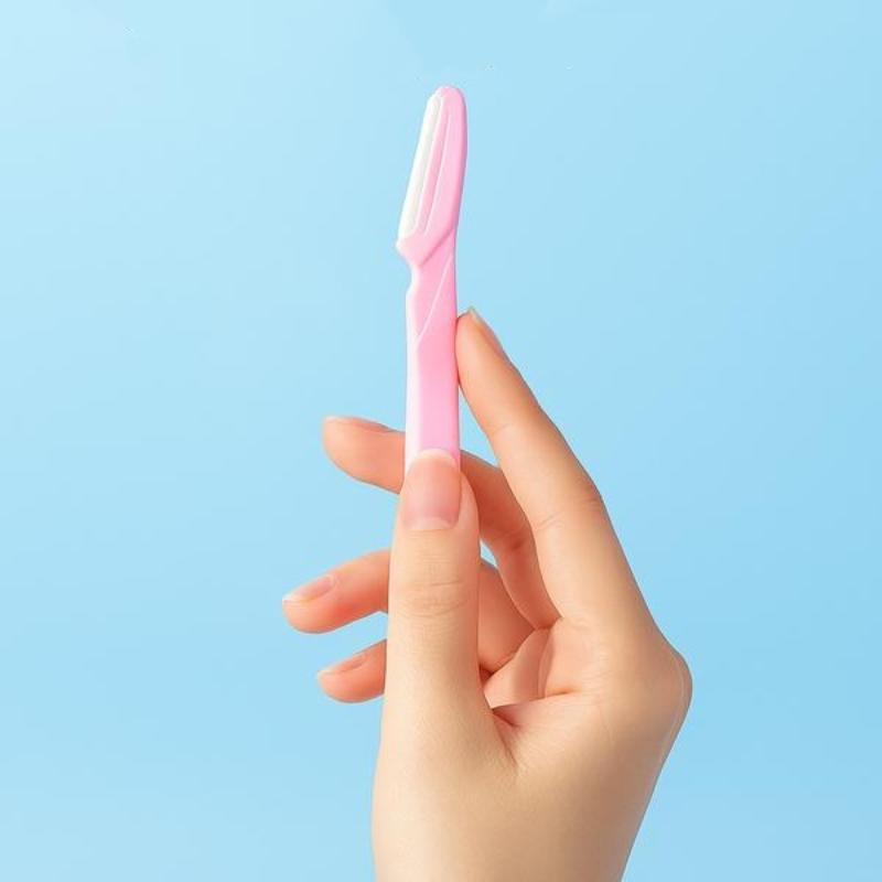 4pcs Beginner Eyebrow Razor Set, Stainless Steel Blades, Safe Hair Removal Tool, No Formaldehyde, Decorative Design, Eyebrow Trimmer Kit