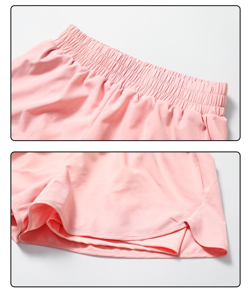 Women's Tennis Set, Two Piece Camisole Sports Underwear Quick Dry Running Fitness Sports Shorts Set, Cycling Gym Workout Yoga Set Activewear Clothing Lightweight Activewear Summer Sportswear Gymwear Sporty Style