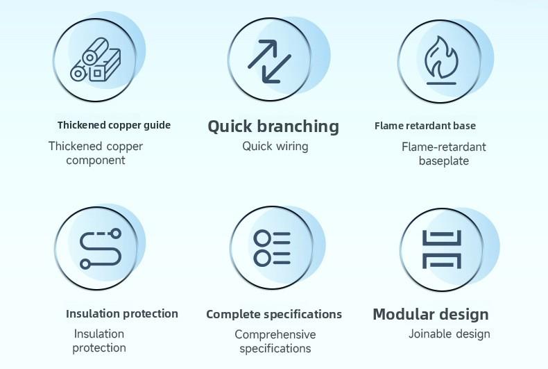 4 pack Power Distribution Block, UKK 80A Single Pole DIN Rail Mount Terminal Block, 1-in Multi-out Modular Connector for Industrial Electrical Control Boxes and Cabinets