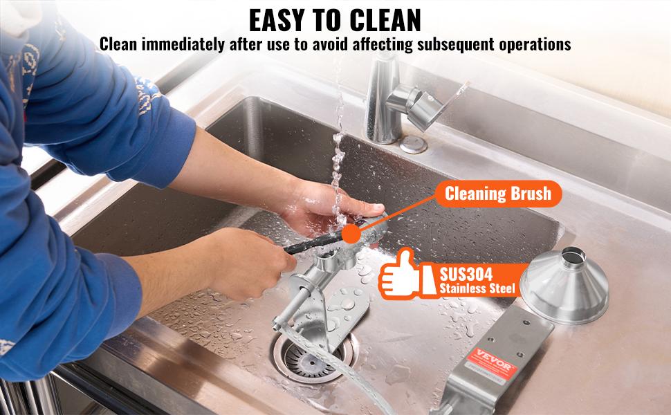 VEVOR Manual Oil Press Machine, Stainless Steel Oil Extractor Machine, Detachable Oil Presser for Effortless Cleaning, Household Oil Expeller for Pressing Peanuts, Sesame Seeds, Rapeseed, Tea Seeds