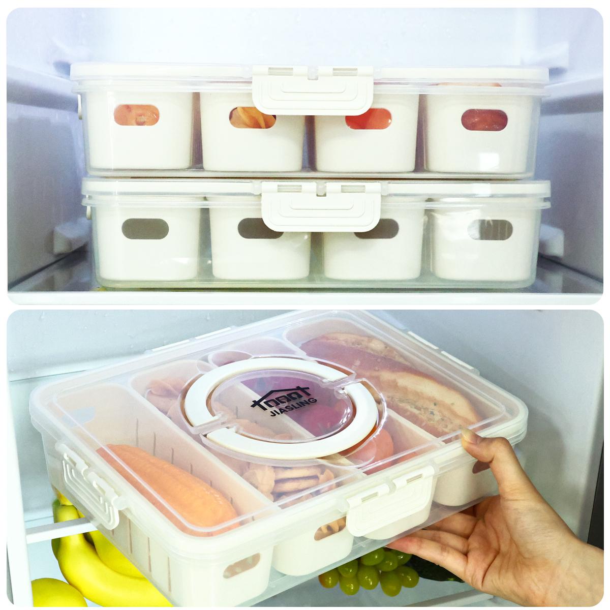 Fruit Storage Containers for Fridge Keep Fresh - Divided Serving Tray with Lid and Handle - Portable Picnic Parties Snackle Box Veggie Tray - Berry Candy Food Snack Organizer Travel Fruit Storage Containers for Fridge Keep Fresh - Divided Serving Tray with Lid and Handle - Portable Picnic Parties Snackle Box Veggie Tray - Berry Candy Food Snack Organizer Travel