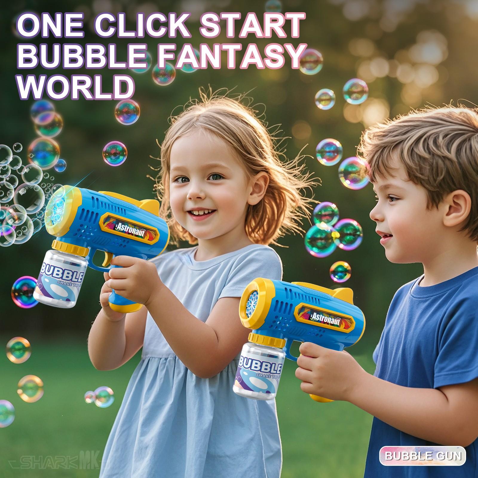 Handheld Automatic Bubble Machine, Quick Bubbles No Leaks, Outdoor Toy Birthday Gift, Requires 4x 1.5v Aa Batteries