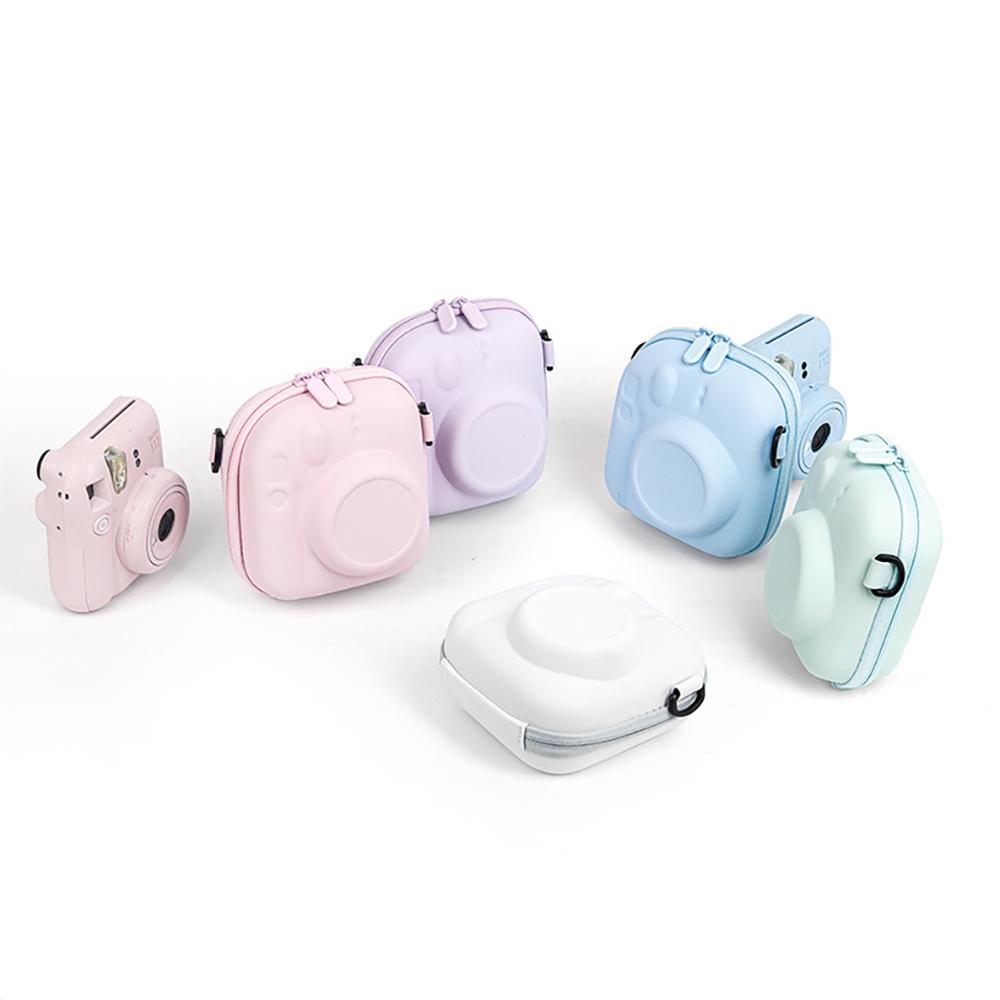 For Fujifilm Instax Mini 7+ 8/9/11/12/13/40 EVA Universal Hard Case Storage Bag Polaroid Camera Bag Shell with Shoulder Strap Photography Camera Accessories