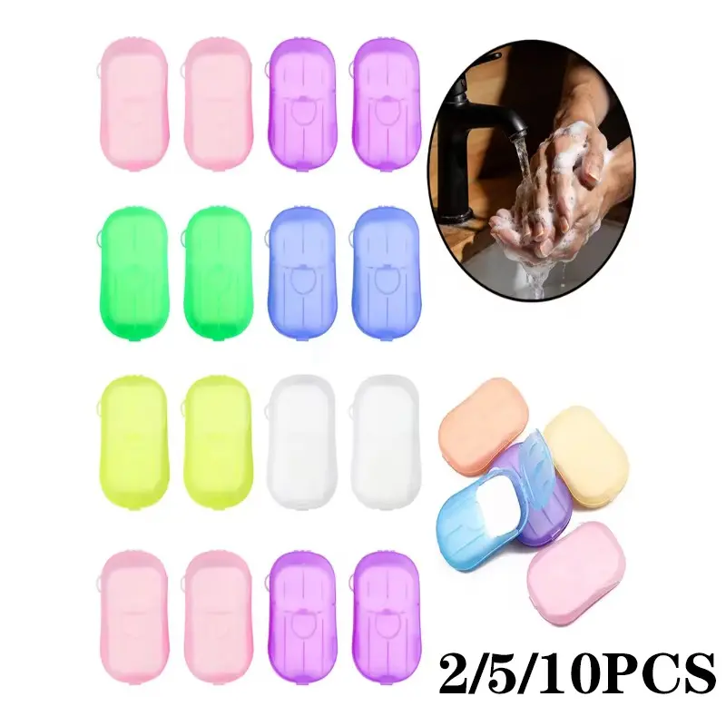 Portable Camping Hiking Disposable Soap Bars, Mini Scented Soap for Hand Cleaning and Washing, Convenient Travel Soap Blocks
