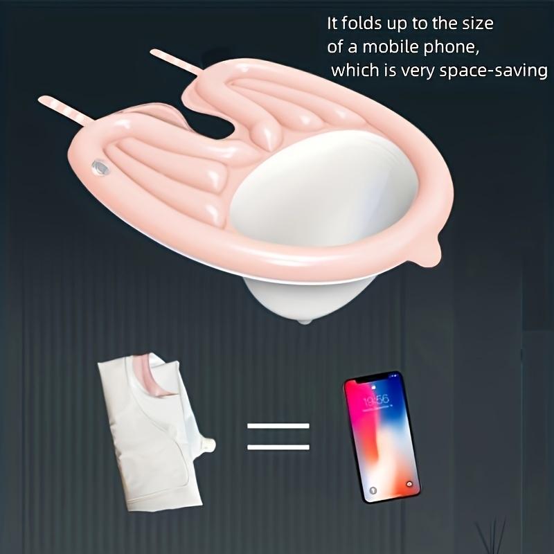 Portable Inflatable Shampoo Basin with Hose Bedside Washing Tub for Pregnant & Disabled Easy to Install, Durable Plastic Ideal for Home & Hotel Use Perfect for Salon & Bedridden Care