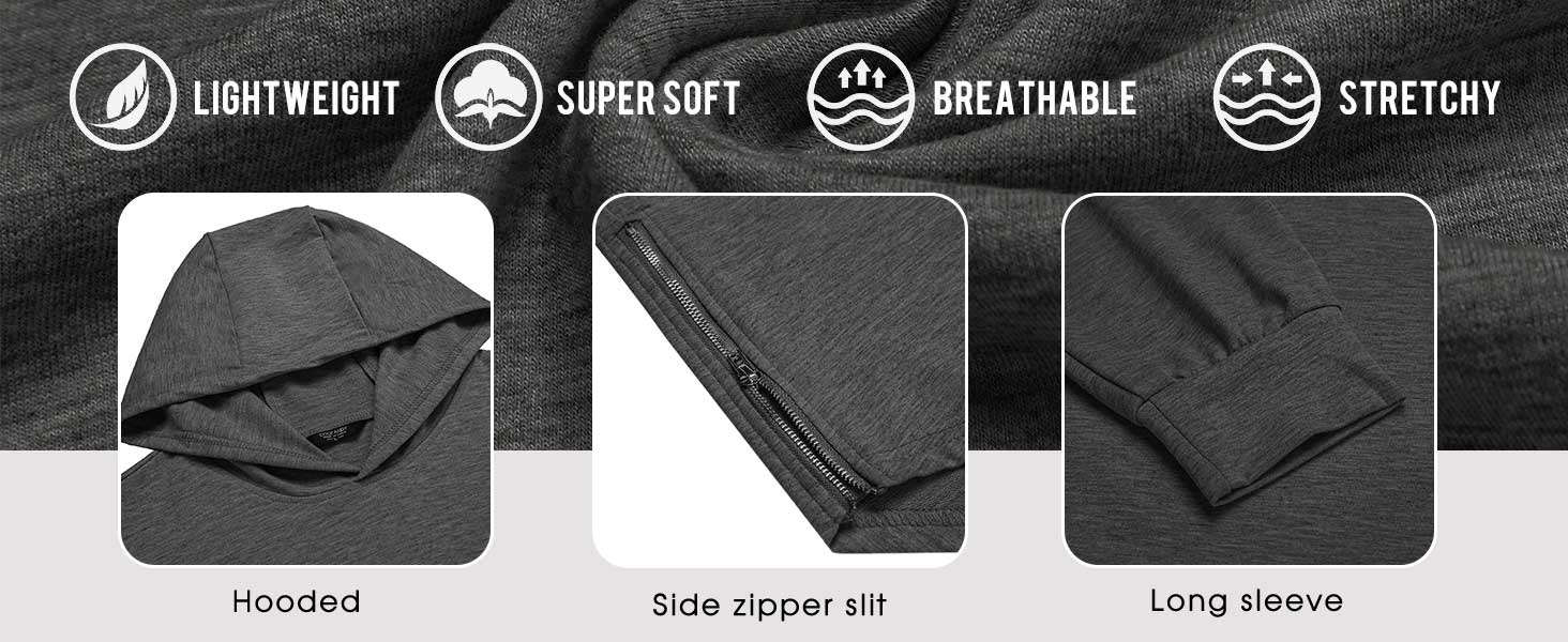 COOFANDY Men's Workout Sweatshirts Long Sleeve Muscle Fit Athletic Gym Hoodies Pullover COOFANDY Men's Workout Sweatshirts Long Sleeve Muscle Fit Athletic Gym Hoodies Pullover