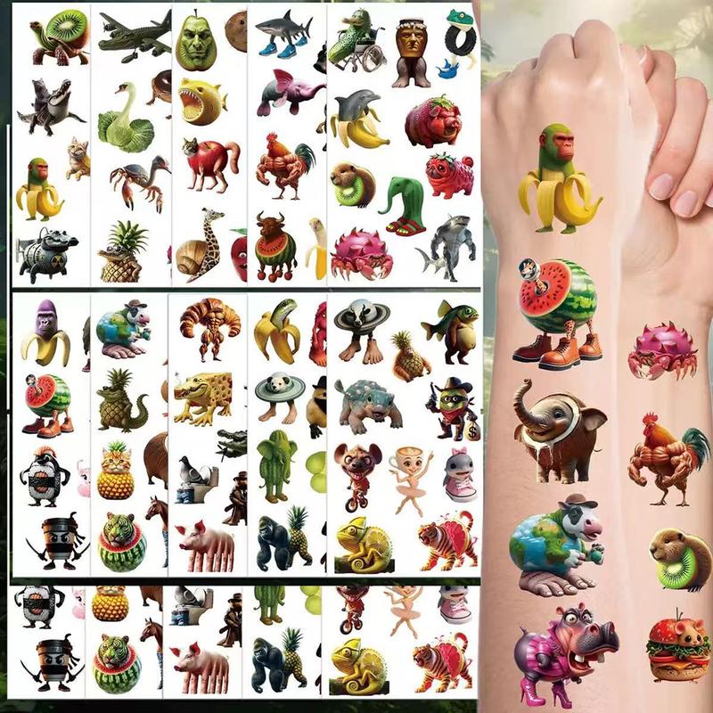 152pcs Eid al-Fitr "Shark in the Shoe" "Bombardiro Crocodilo" Themed Sahur & Birthday Party Decoration Set Includes Banner, Balloons, Cake Topper, Temporary Tattoos, Candy Bags (Party Theme)