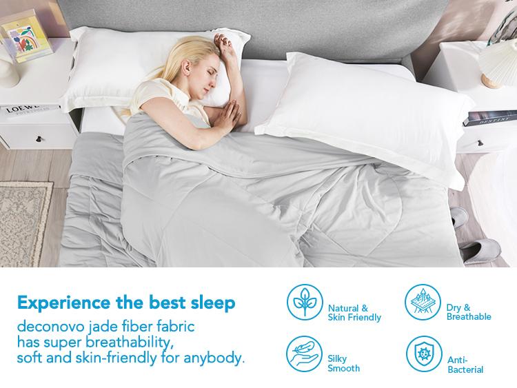Deconovo Cooling Blanket – Double-Sided Cool Touch Blanket for Hot Sleepers, Soft & Breathable Summer Blanket for Night Sweats, FathersDayGift Deconovo Cooling Blanket – Double-Sided Cool Touch Blanket for Hot Sleepers, Soft & Breathable Summer Blanket for Night Sweats, FathersDayGift