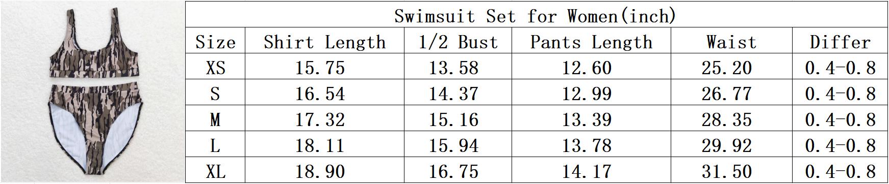 POP in Style & Comfort Must-Have Camo Swimsuit for Women Bikini Set Beachwear Fit Men's Swim Trunks