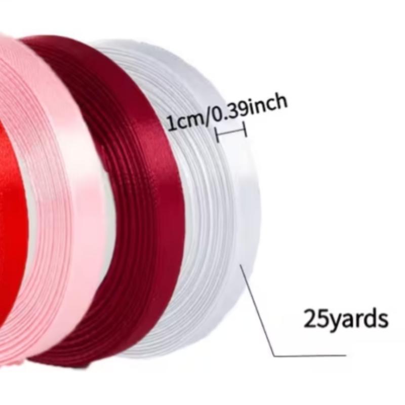 High-Quality Satin Ribbon Roll, Perfect for Wedding Decorations, Birthday Gift Wrapping, Party Setup, Christmas Display, Halloween Crafts