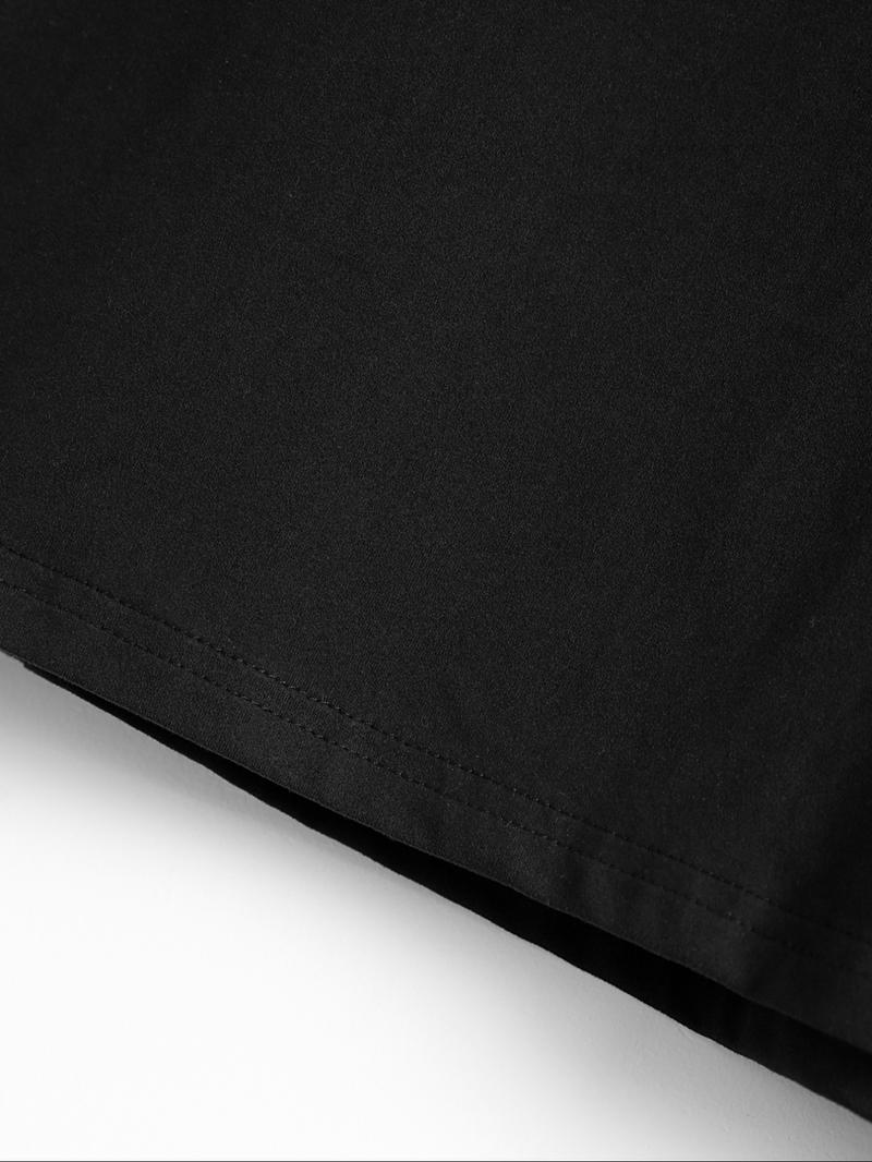 Men's Fashion Camo Animal Print Long Sleeve Round Neck T-Shirt Set, Comfortable Stretch Fabric, Perfect for Spring & Fall Sports Outdoor Activities, Athletic Sports Clothing